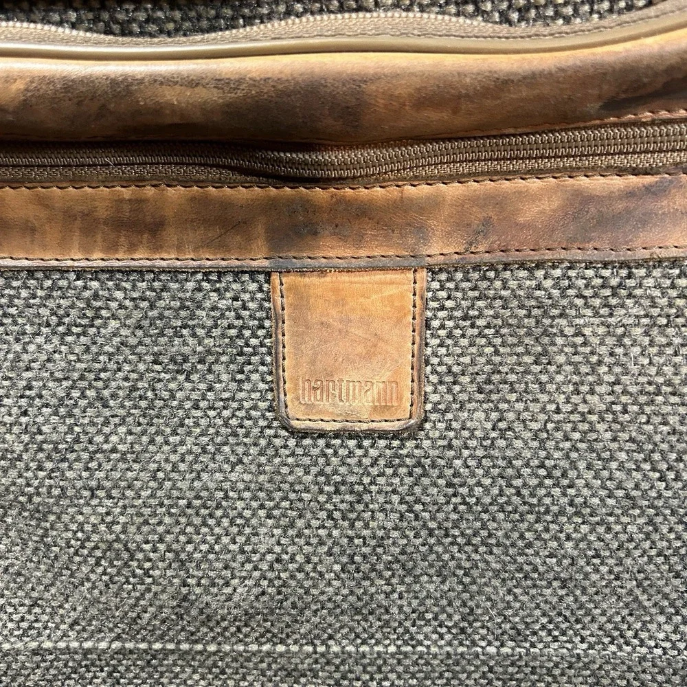 Vintage HARTMANN - Luggage 24x24x12‎ Tweed Garment Bag- excellent Late 80s